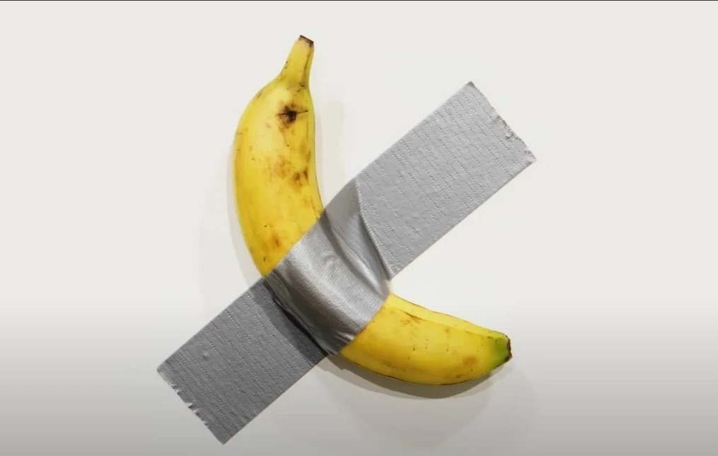 BANANE, SCOTCH ET 6,2 MILLIONS DE DOLLARS : LES LIMITES DE L'ART OU UN COURAGE SANS LIMITES ?