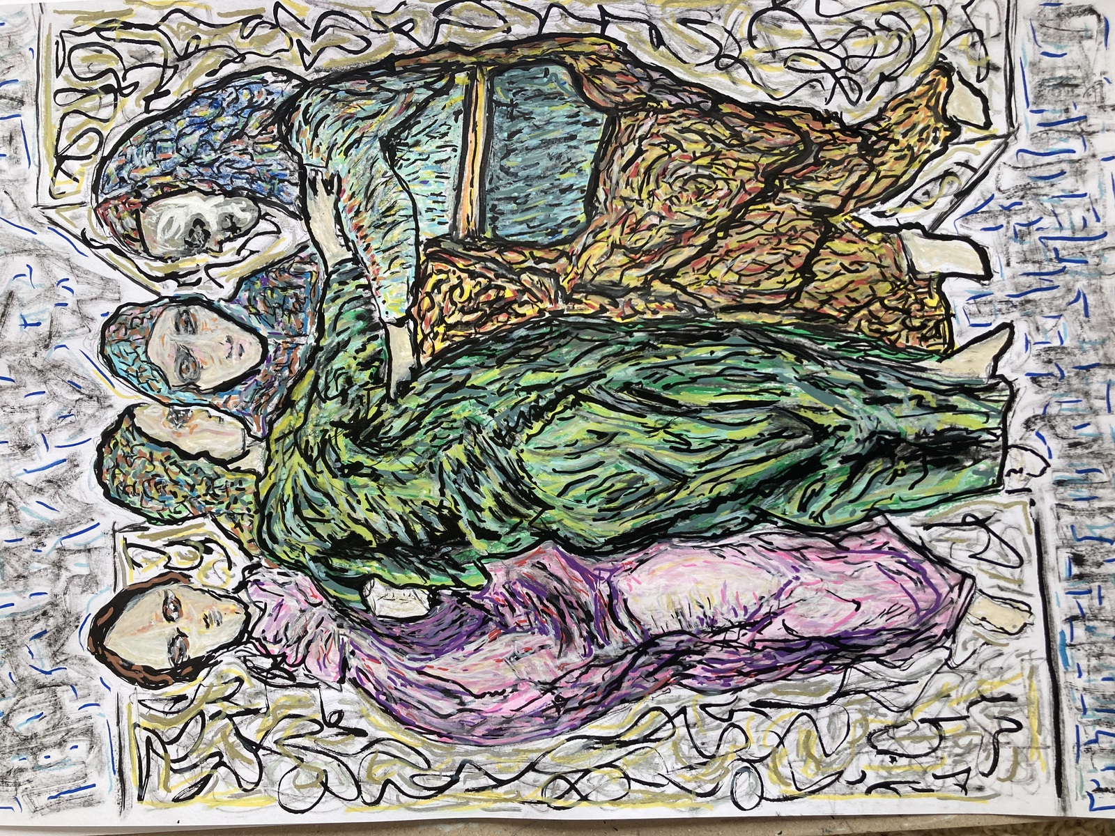 الزيارة (جدارية الكنيسة) تفسير