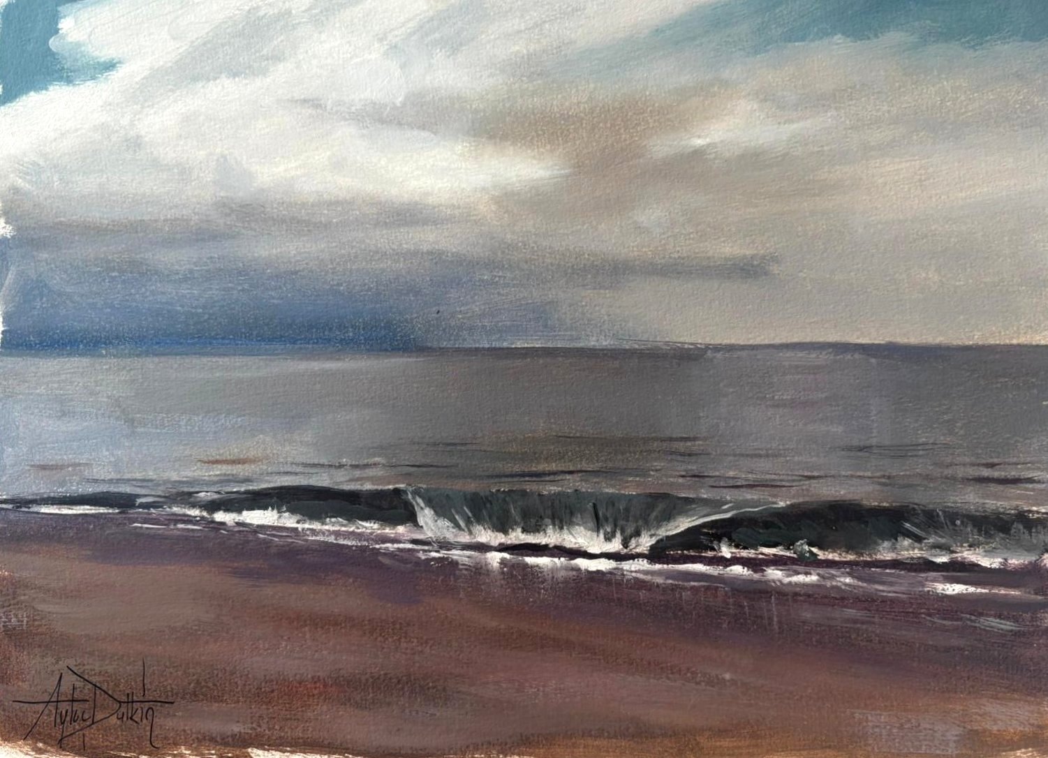 Meer und Dunkle Wolken