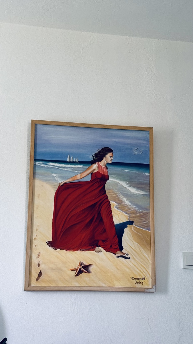 Frau am Strand