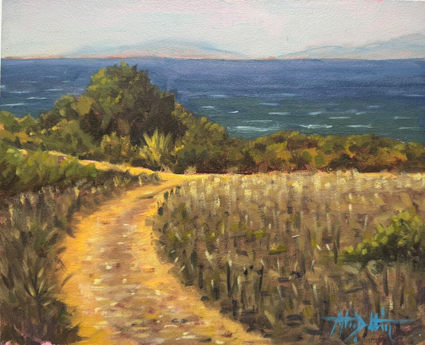 Towards the sea - en plein air