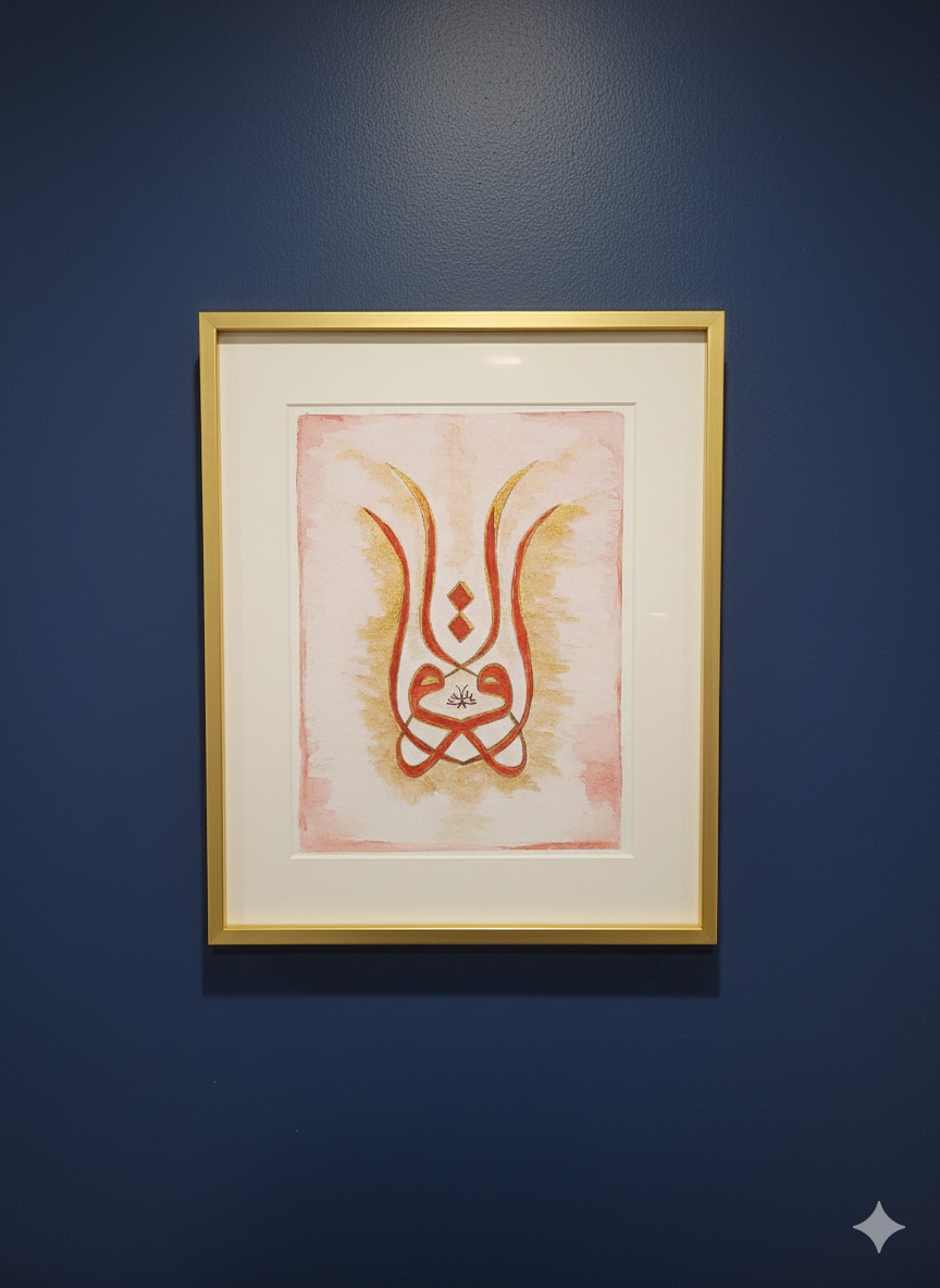 Double Vav Calligraphy Panel