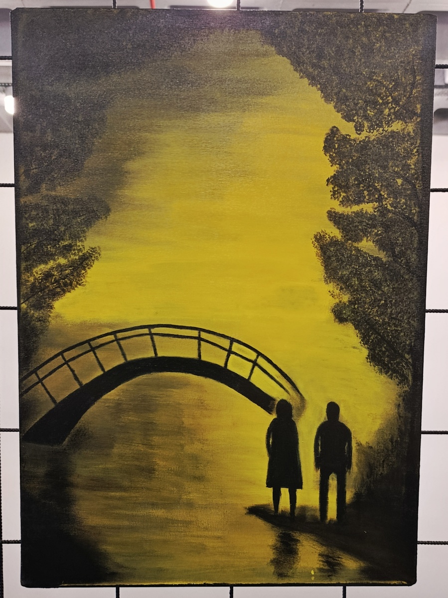 Two Figures on the Bridge