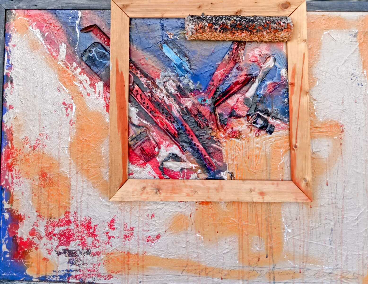 Framed Abstract Composition