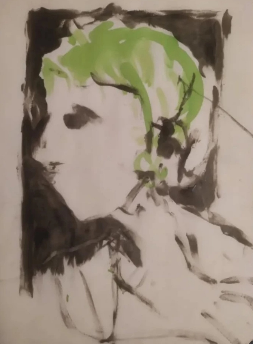 Peintures avec cirage à chaussures