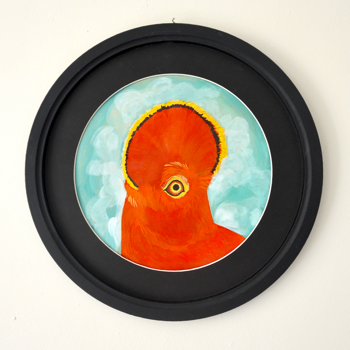 Portrait d'Oiseau Rupicola | Œuvre d'Art Originale