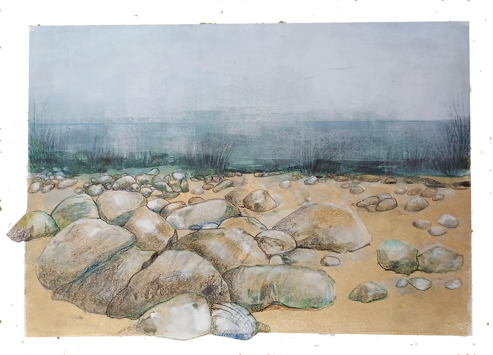 Il fiume è tra le rocce