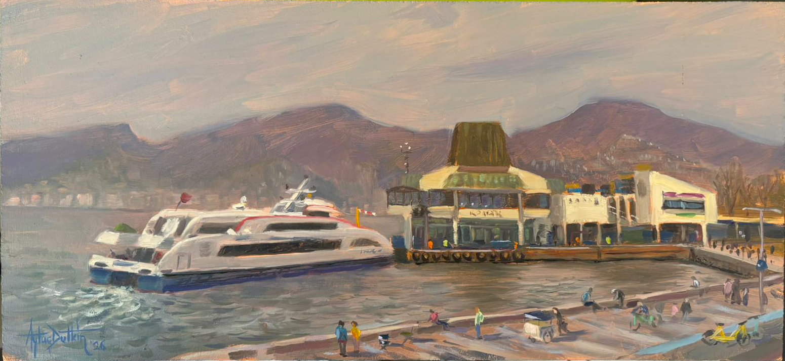 Izmir - molo dei traghetti di Konak - plein air