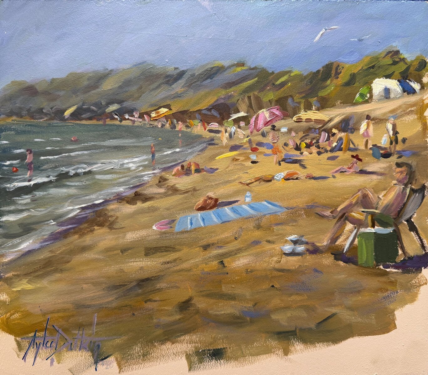 Piacere del mare a Sarıkum (en plein air)