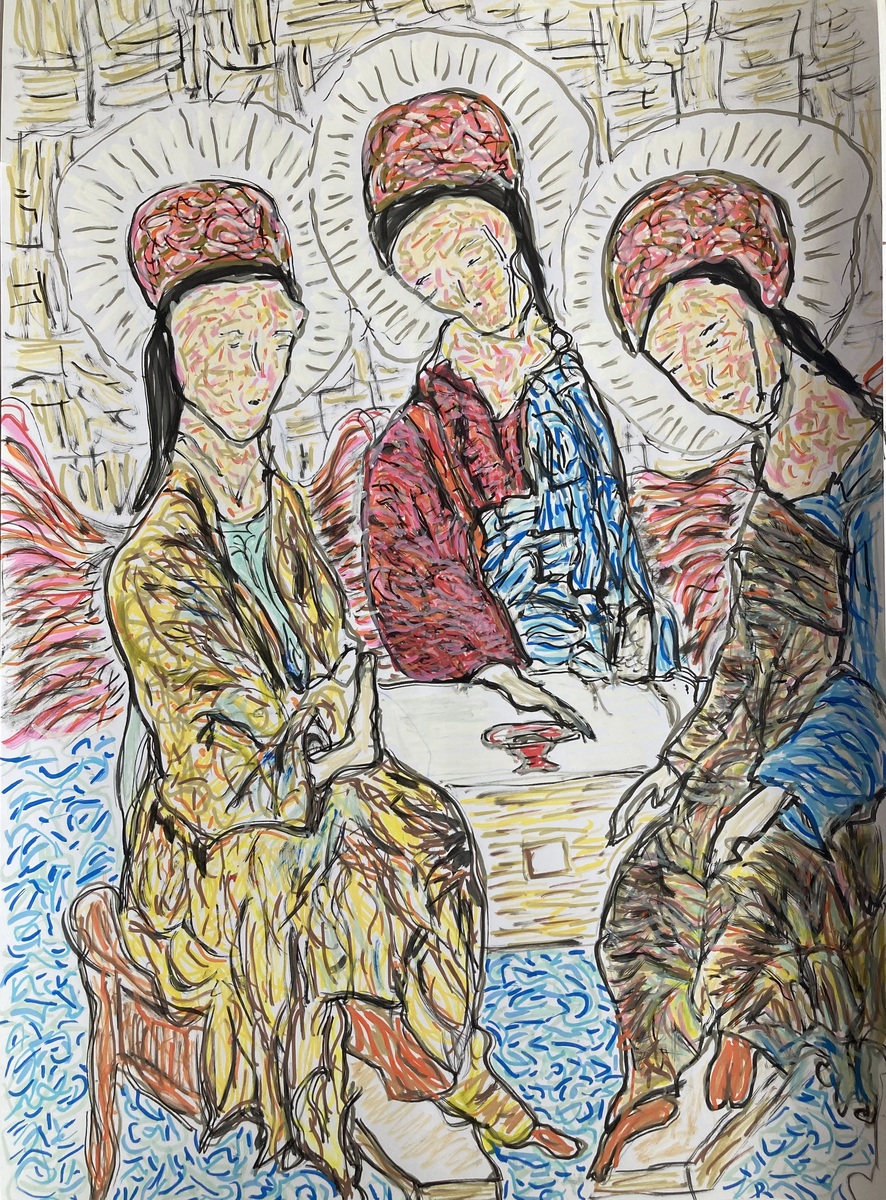 Padre Figlio Spirito Santo (Affresco Chiesa) Commento