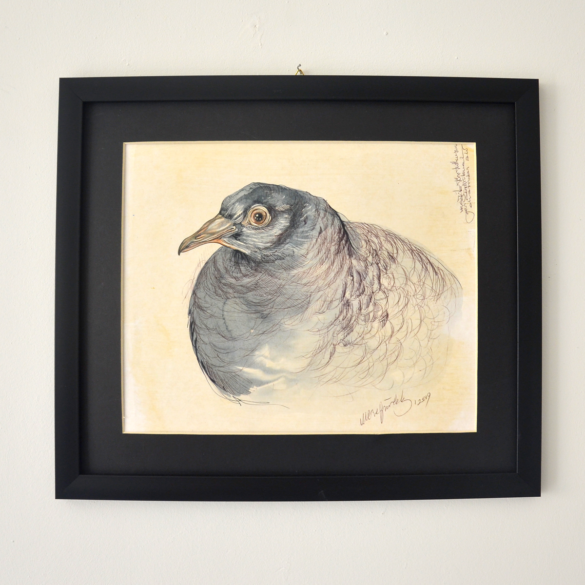 Gu-guk! - Opera d'Arte Originale I Quadro Incorniciato