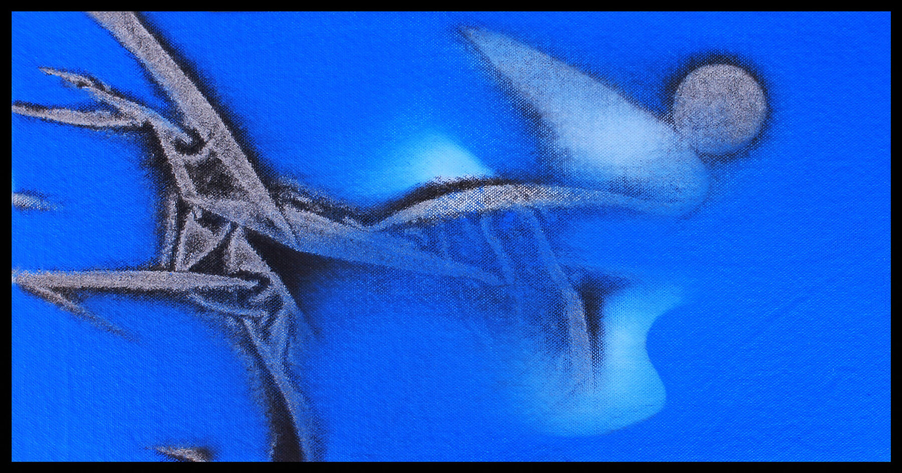 Forma Umana nell'Astrazione Blu