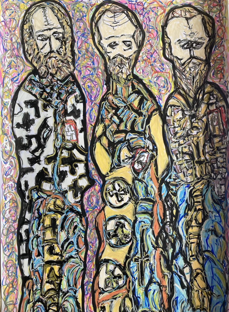 Tre Divini (Affresco della Chiesa) Interpretazione