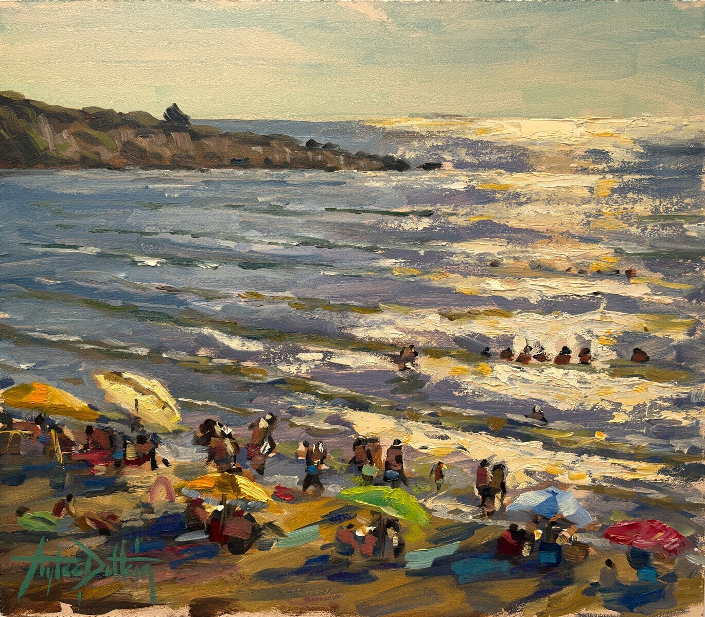 Denizde güzel bir gün - plein air