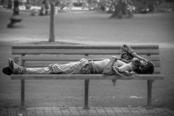 Obdachlose - Boston, Juli