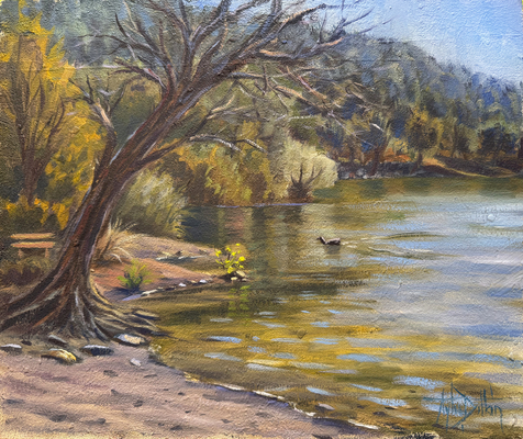 A day by the lake (plein air)