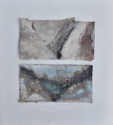 Mountain Landscape Two Panels