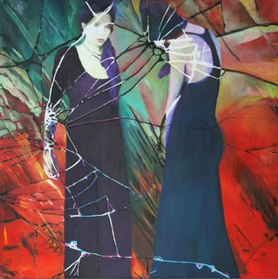 Figure Émergeant du Verre