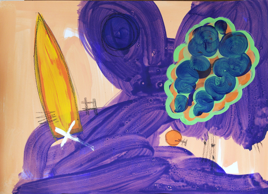 Abstraction Violette et Formes Élémentaires