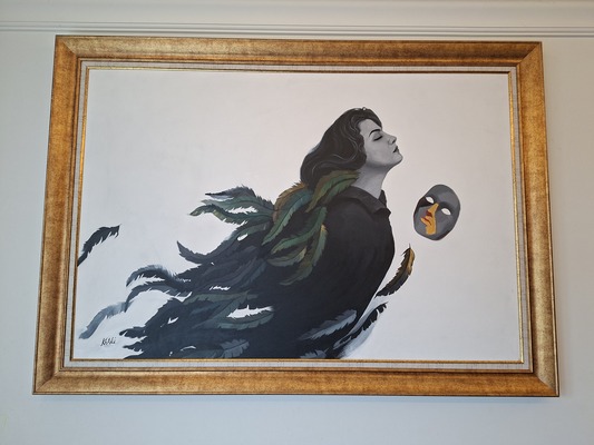 Figure Ailée et Masque