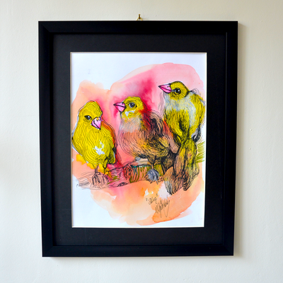 Bob Marley Three Little Birds | Collezione Speciale | Opera d'Arte Originale Quadro