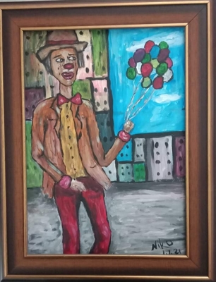 Uomo con Palloncini